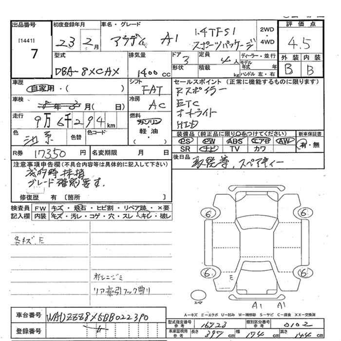 Аукционный лист