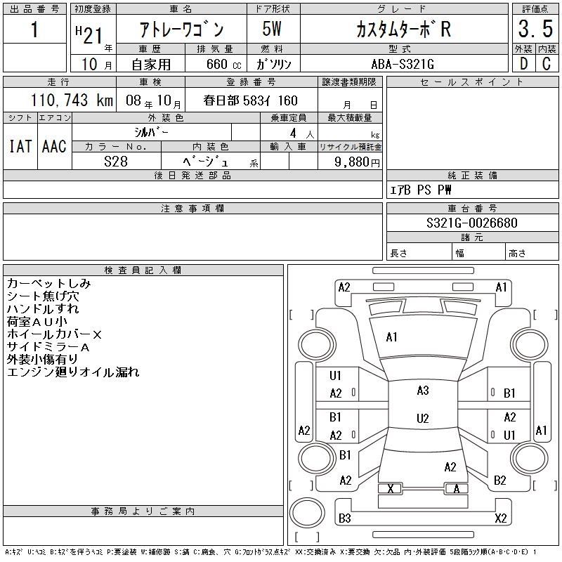 Аукционный лист