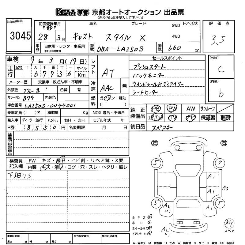 Аукционный лист