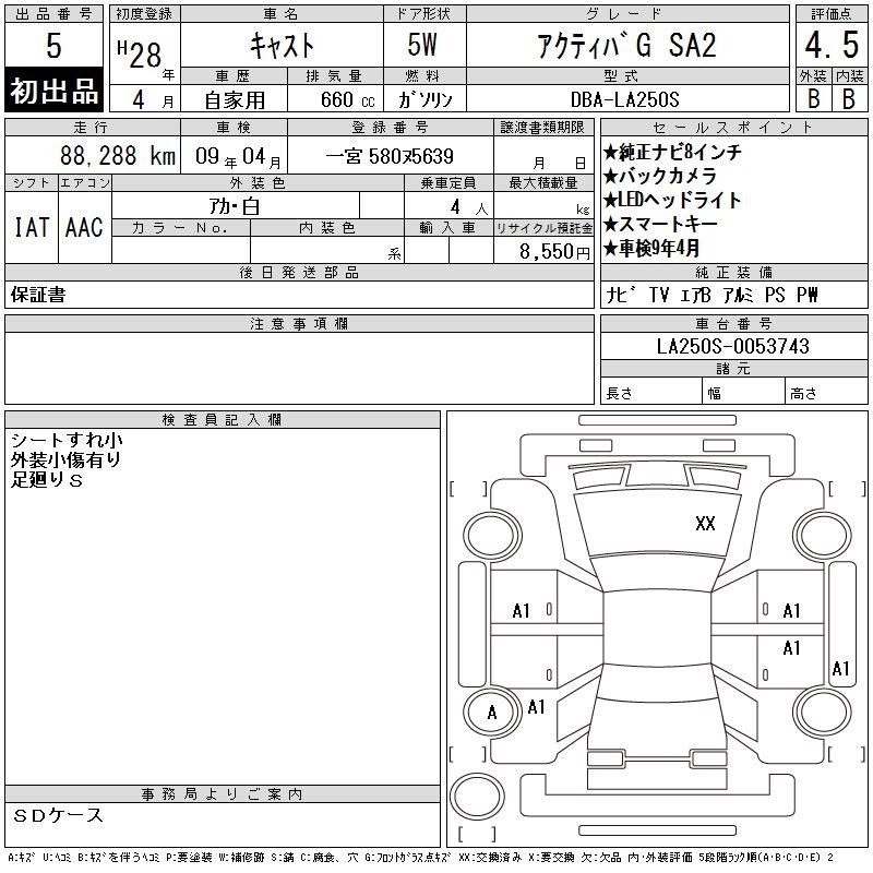 Аукционный лист