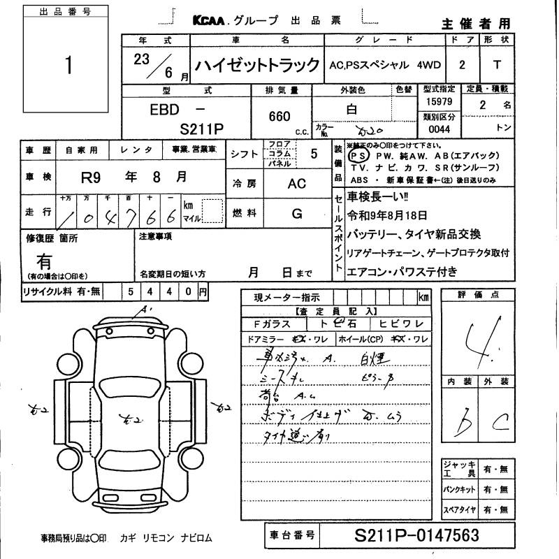 Аукционный лист