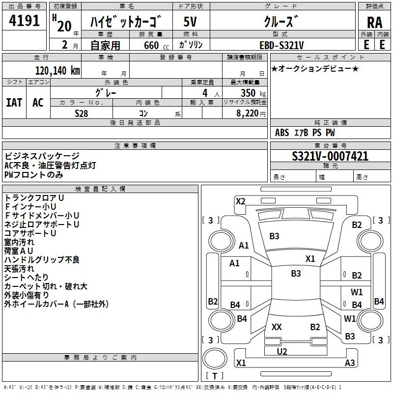 Аукционный лист