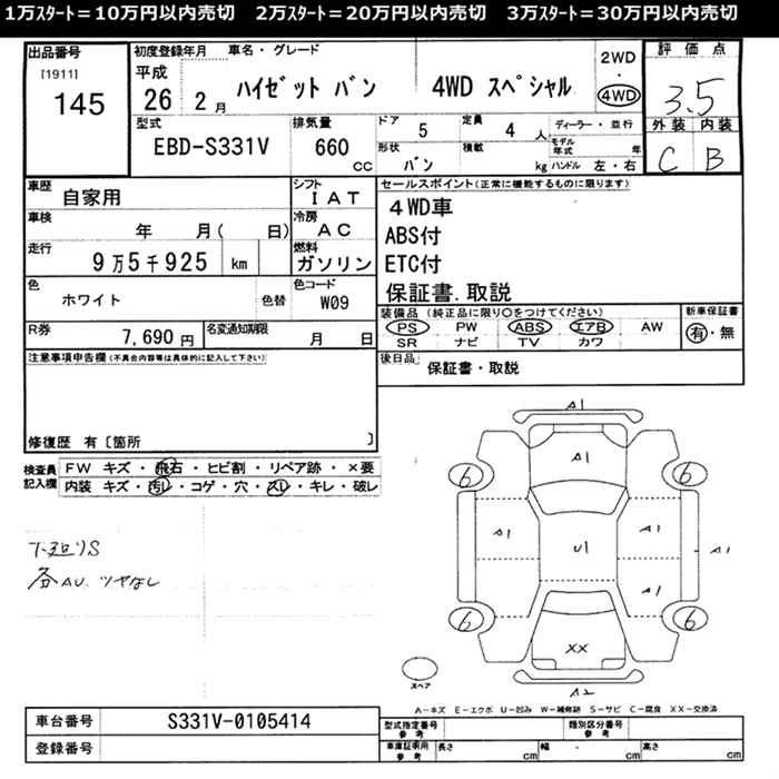 Аукционный лист