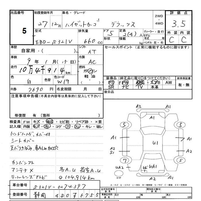 Аукционный лист