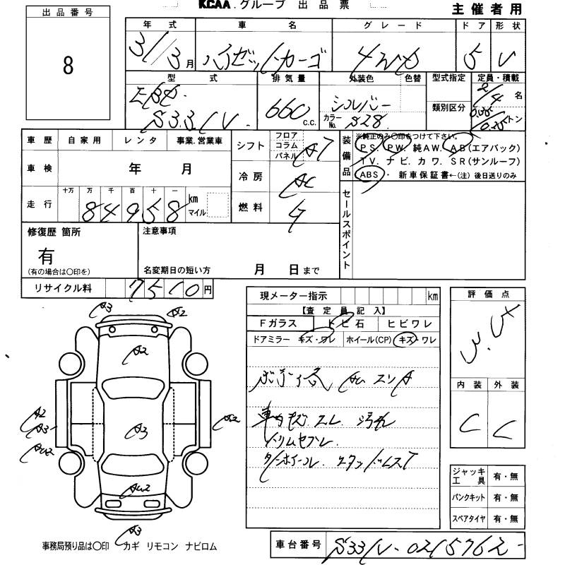 Аукционный лист