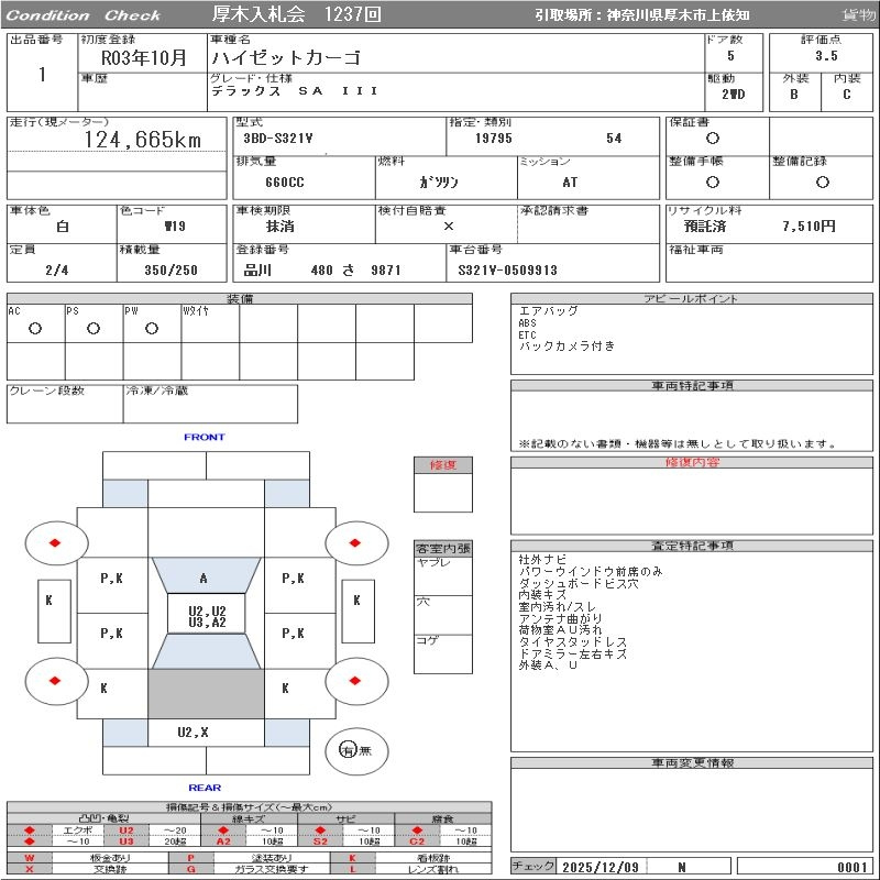 Аукционный лист