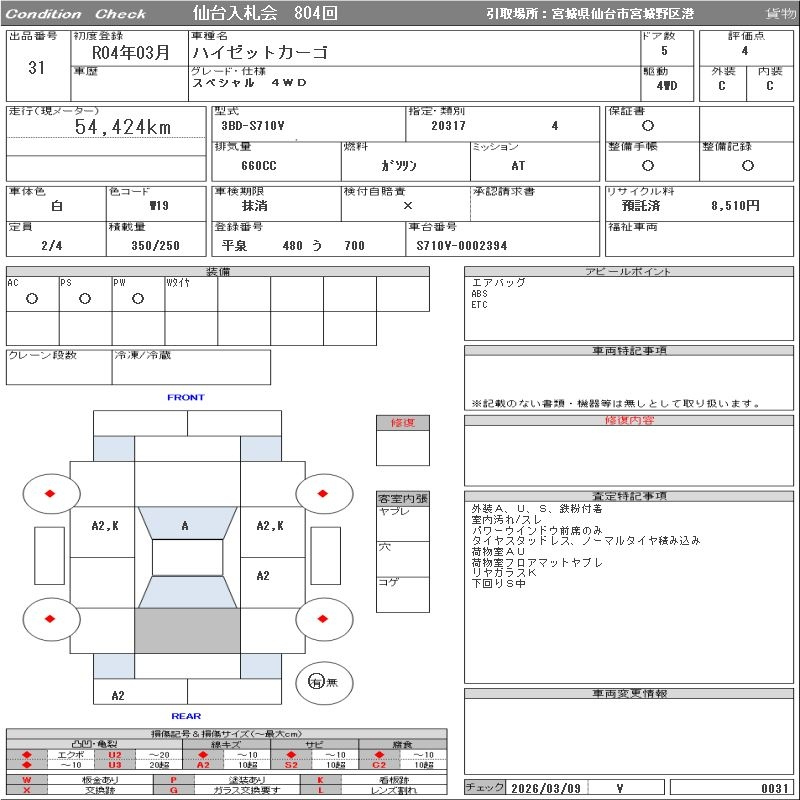 Аукционный лист