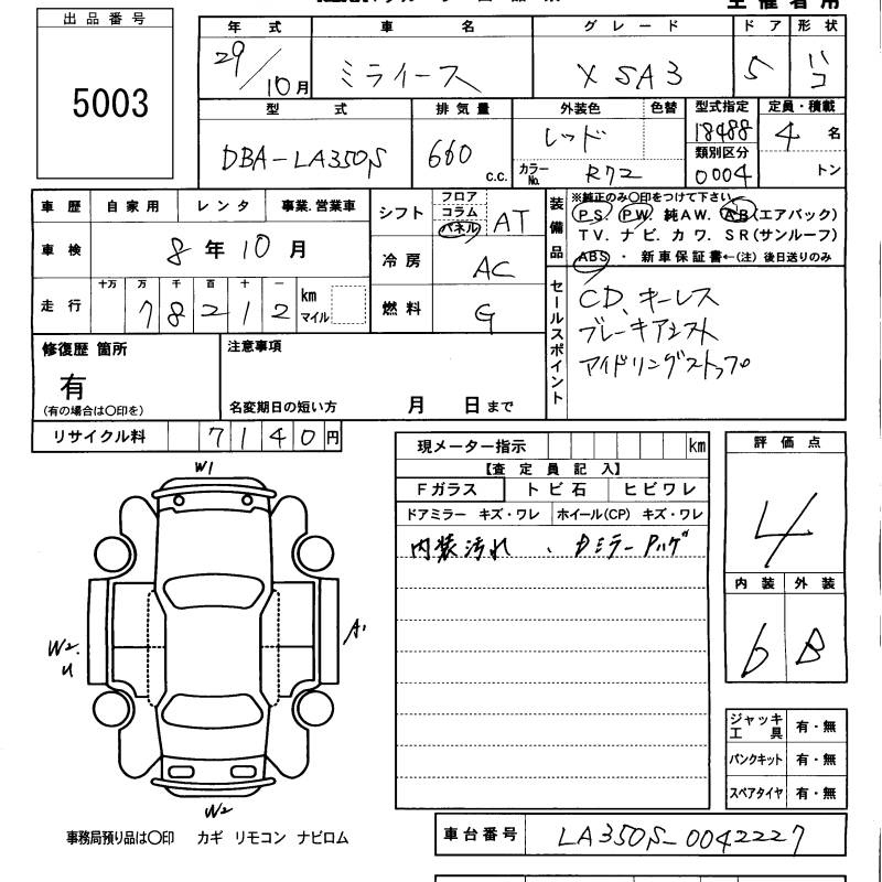 Аукционный лист
