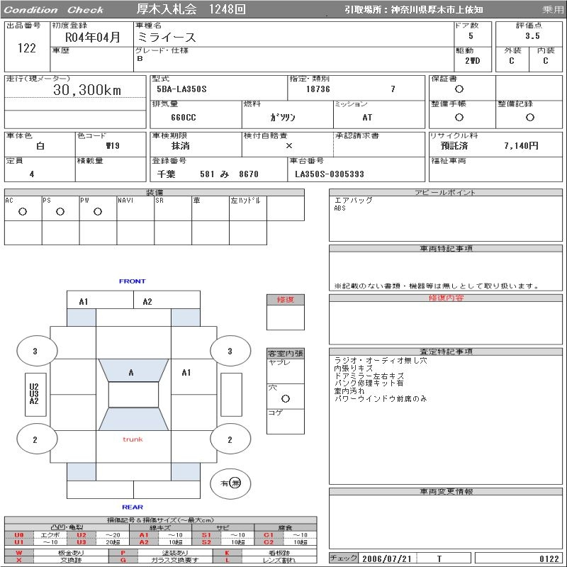 Аукционный лист