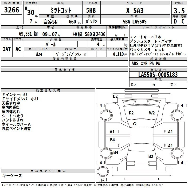 Аукционный лист