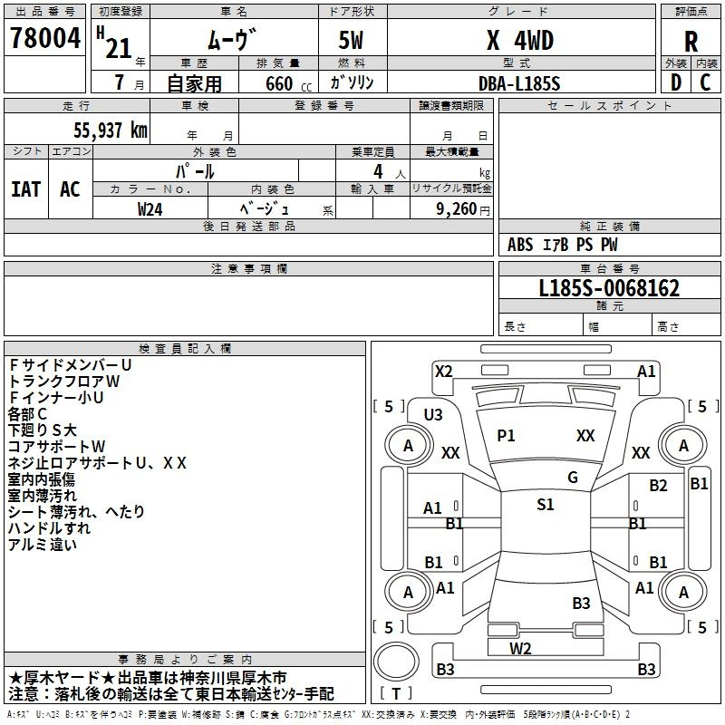 Аукционный лист