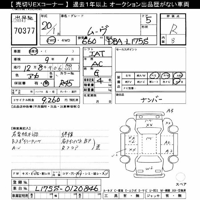 Аукционный лист