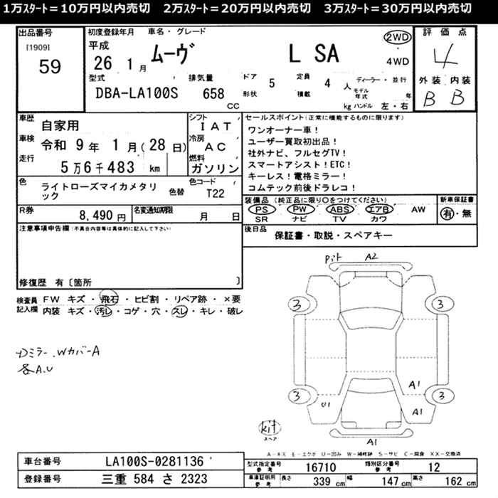 Аукционный лист