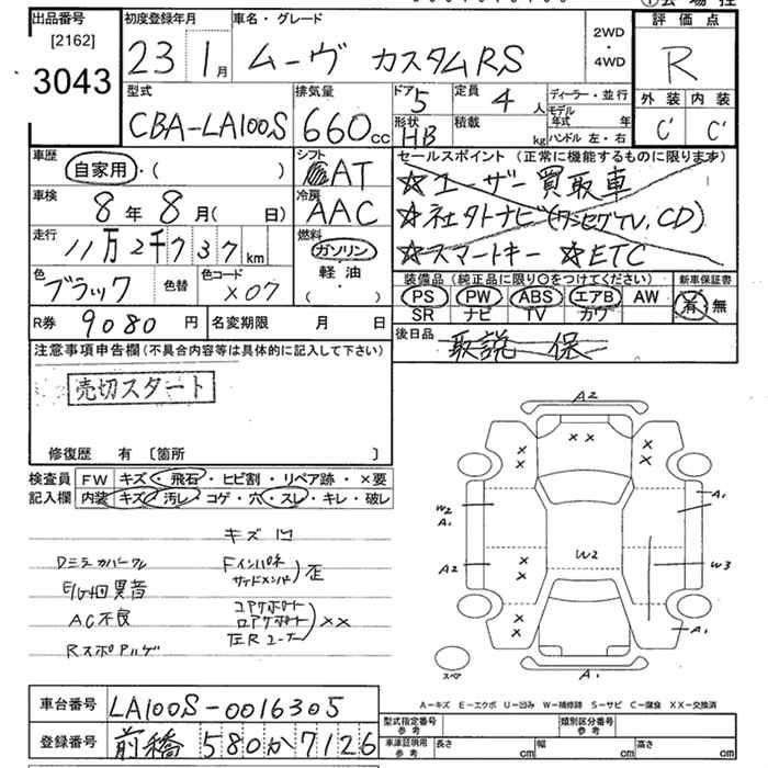 Аукционный лист