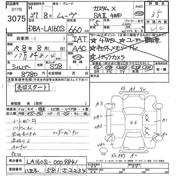Аукционный лист