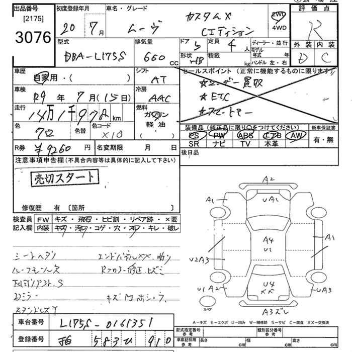 Аукционный лист