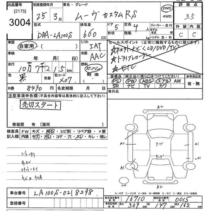 Аукционный лист