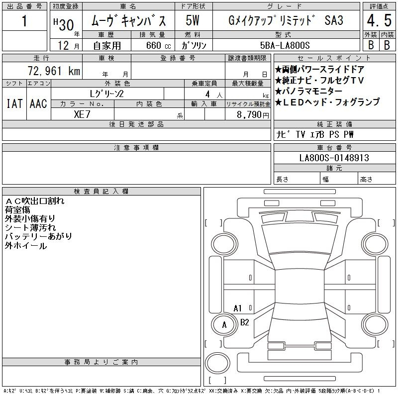 Аукционный лист