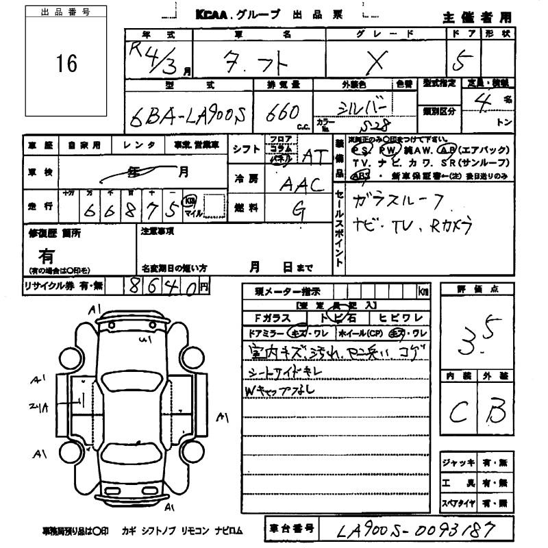 Аукционный лист