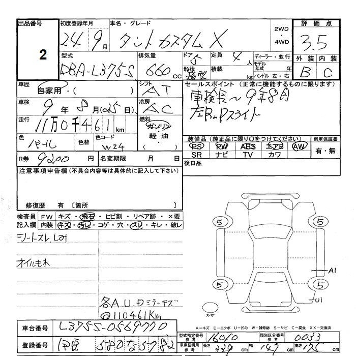 Аукционный лист