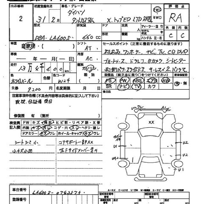 Аукционный лист