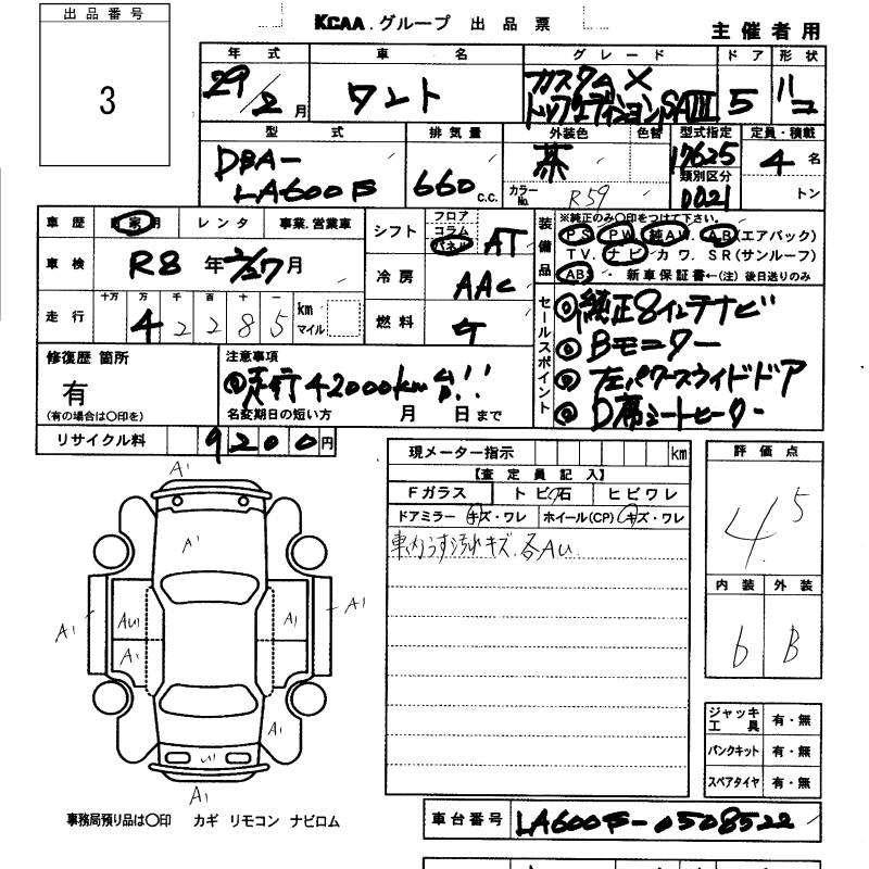 Аукционный лист