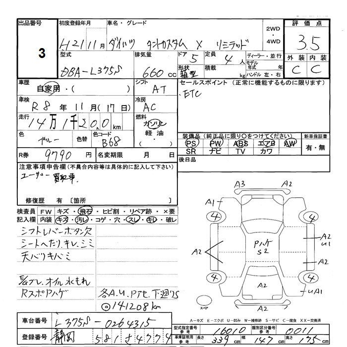 Аукционный лист