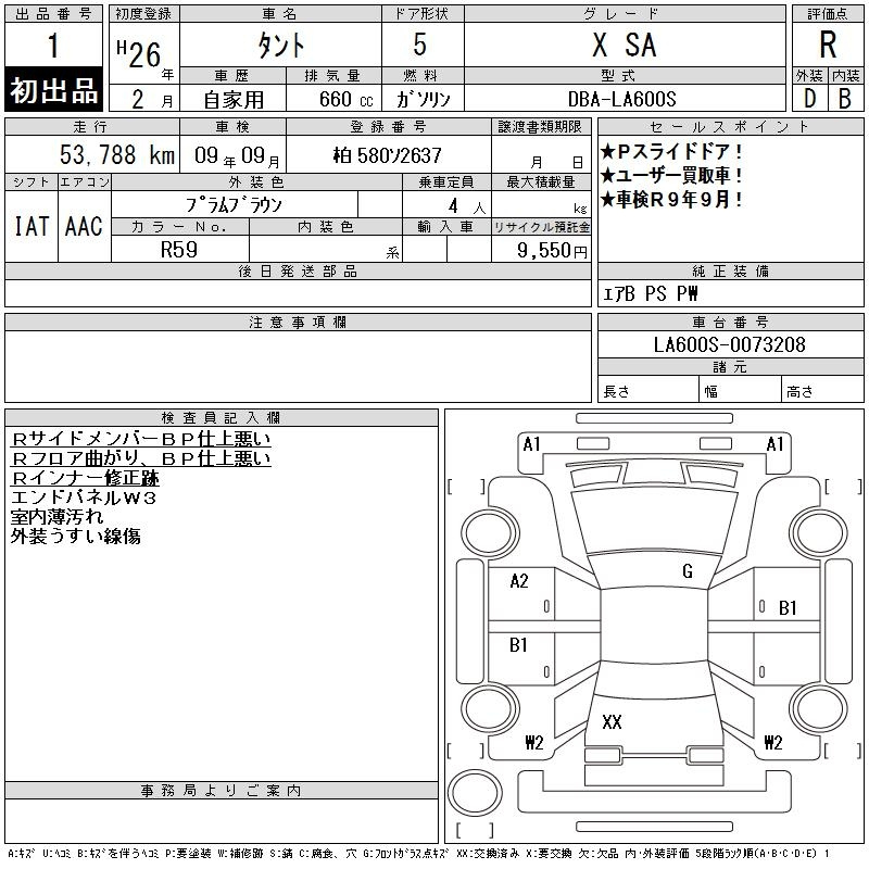 Аукционный лист