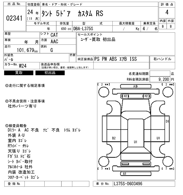 Аукционный лист