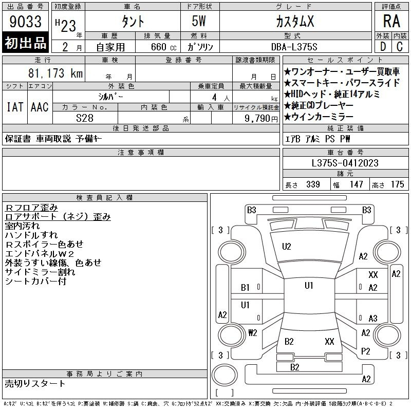 Аукционный лист