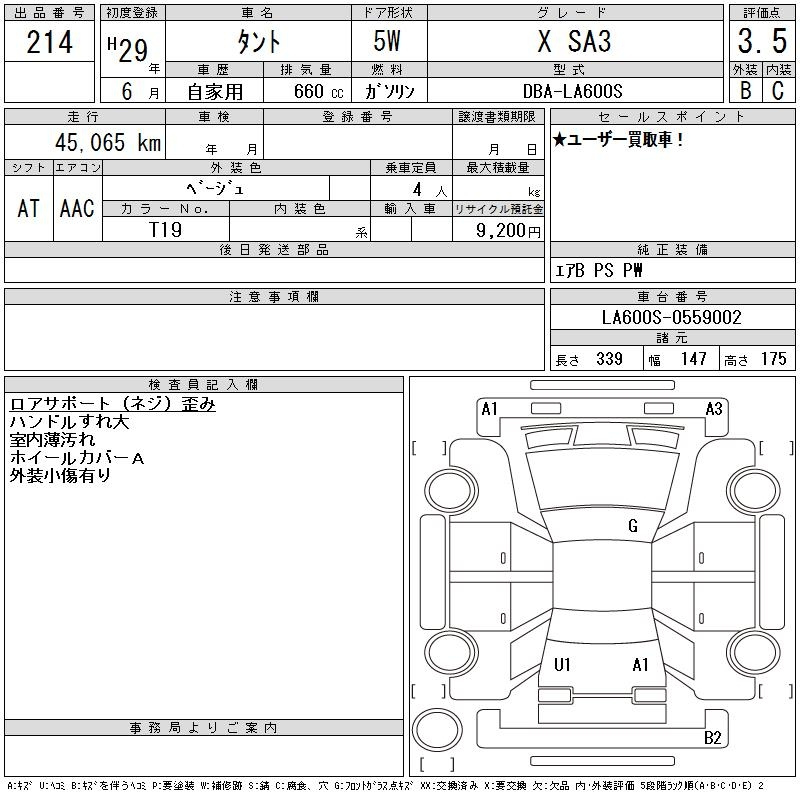 Аукционный лист