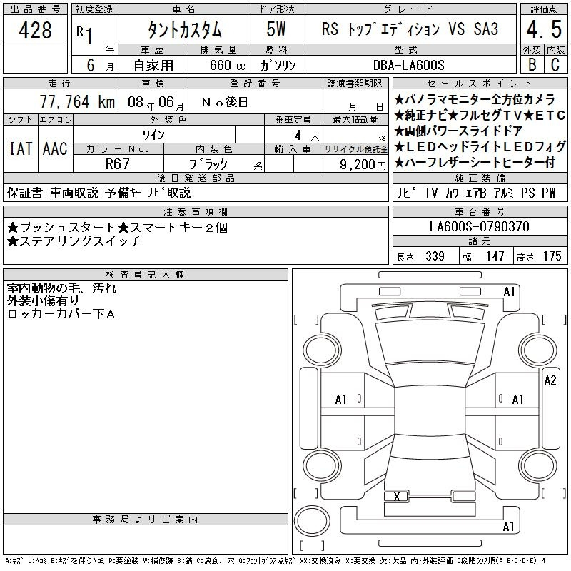 Аукционный лист