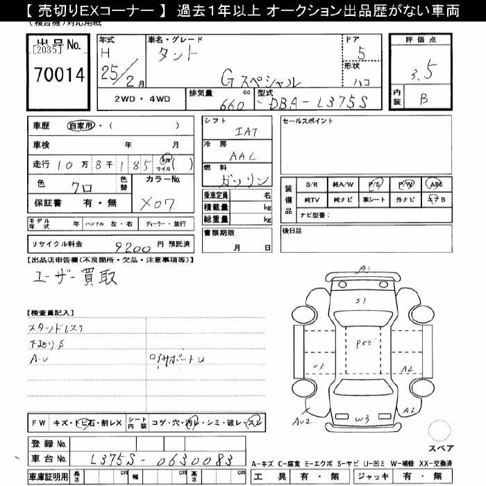 Аукционный лист