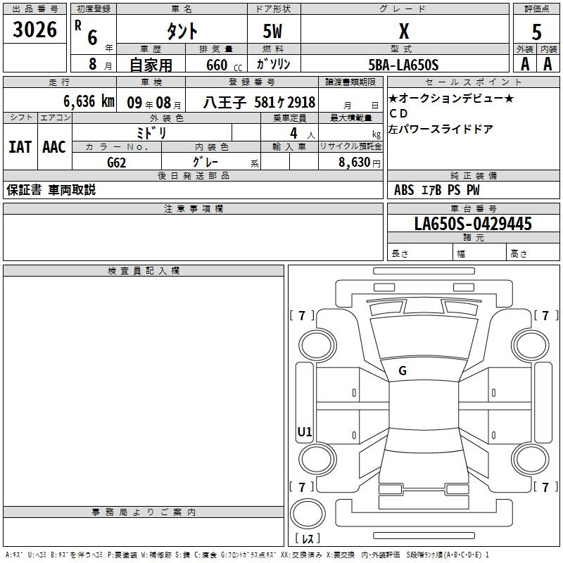 Аукционный лист