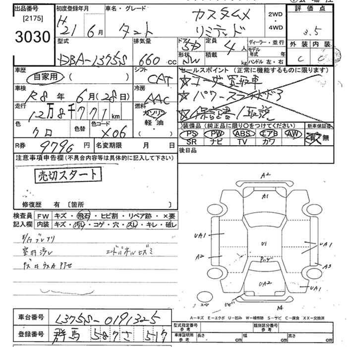 Аукционный лист