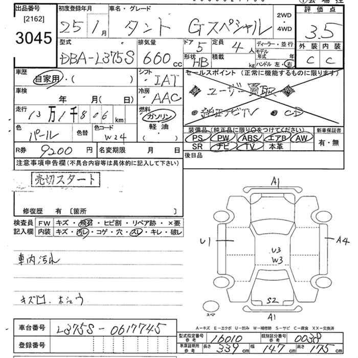 Аукционный лист