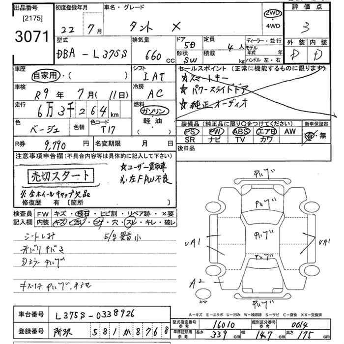 Аукционный лист