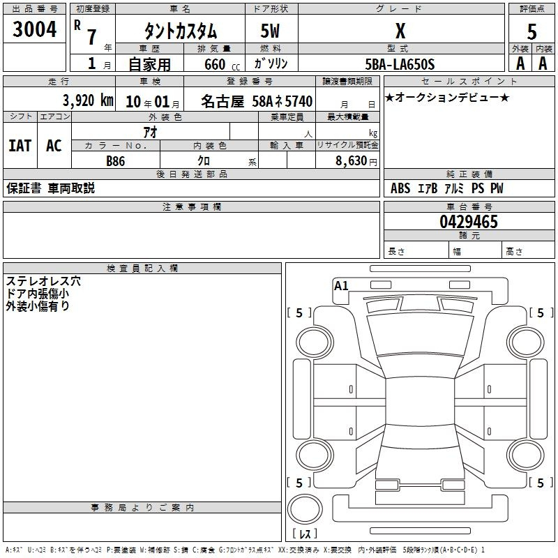 Аукционный лист
