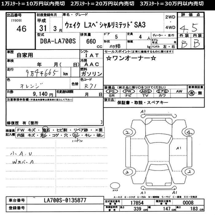 Аукционный лист