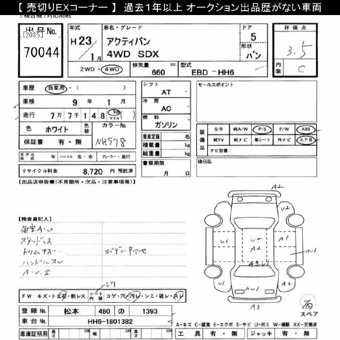 Аукционный лист