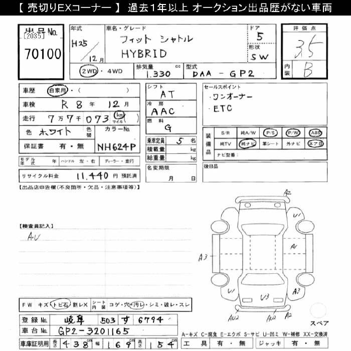 Аукционный лист