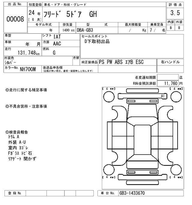Аукционный лист