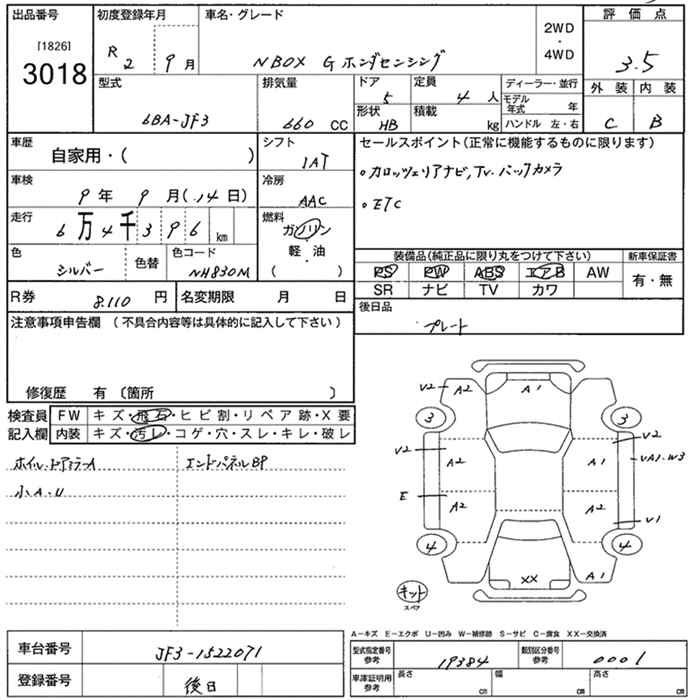 Аукционный лист