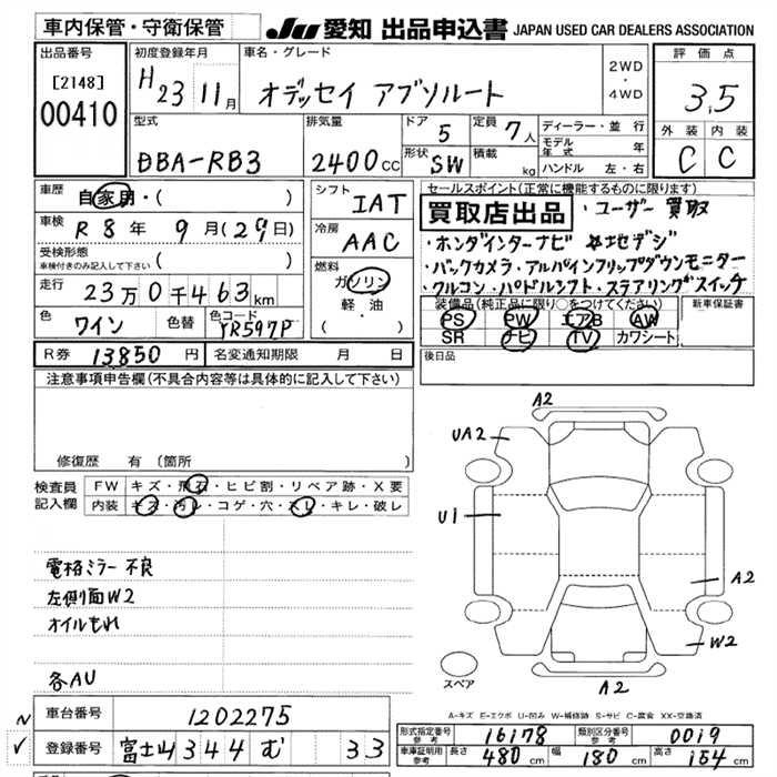 Аукционный лист