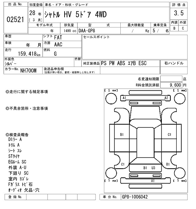 Аукционный лист