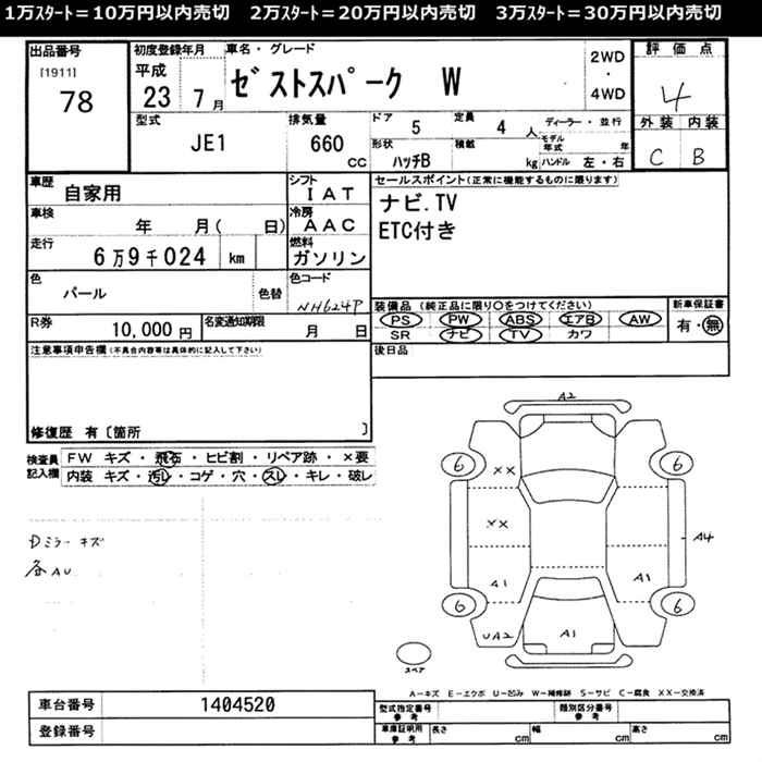 Аукционный лист