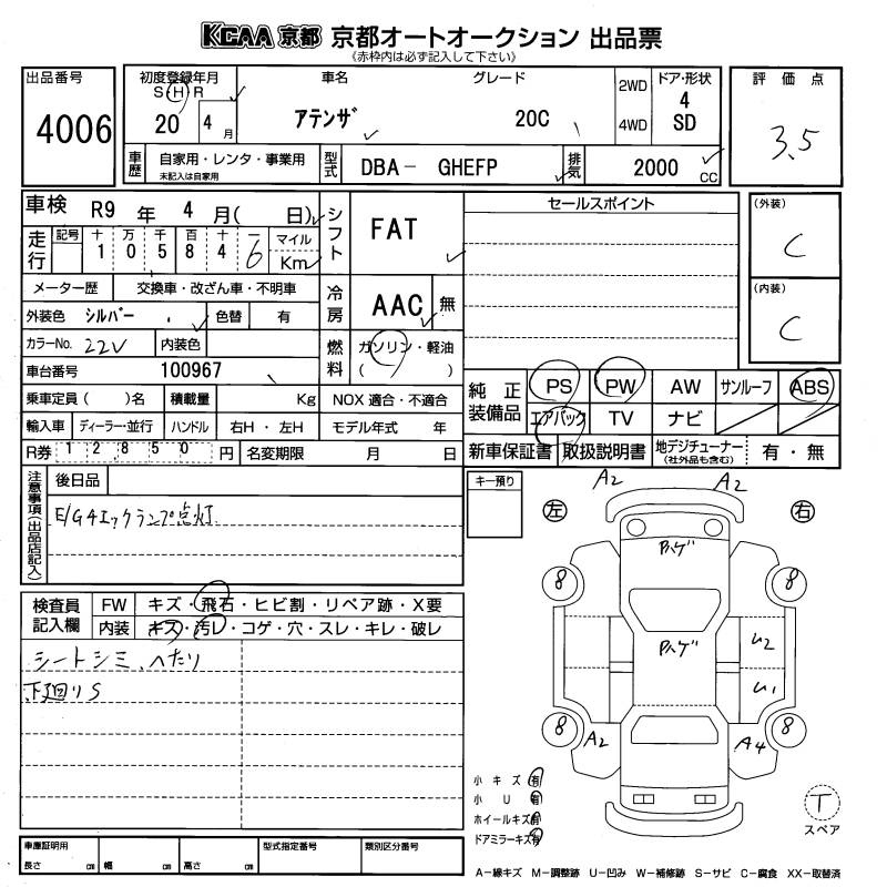 Аукционный лист