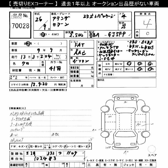 Аукционный лист