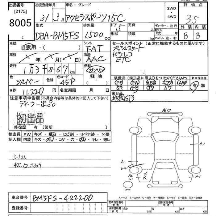 Аукционный лист