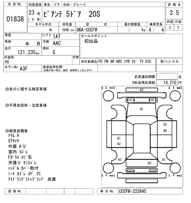 Аукционный лист